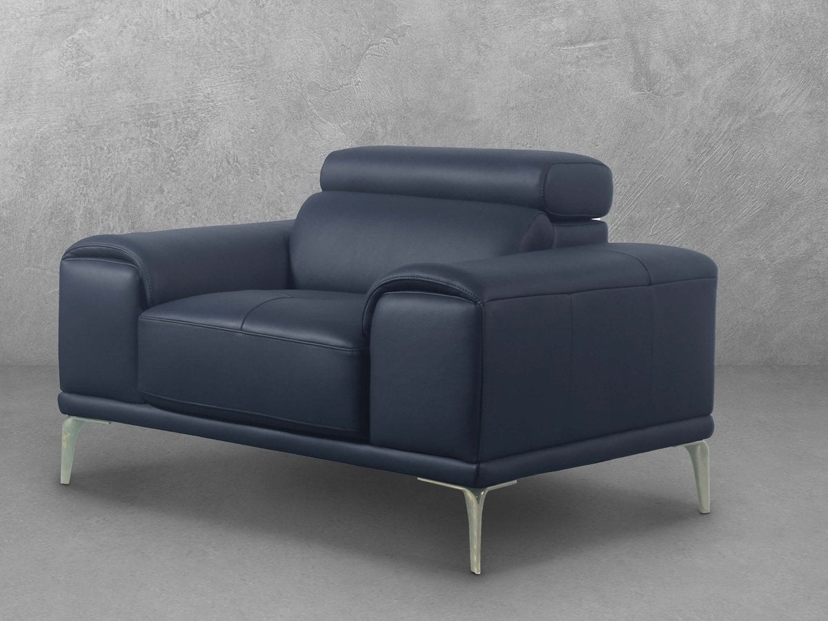Quinton® Leather Chair - Blue