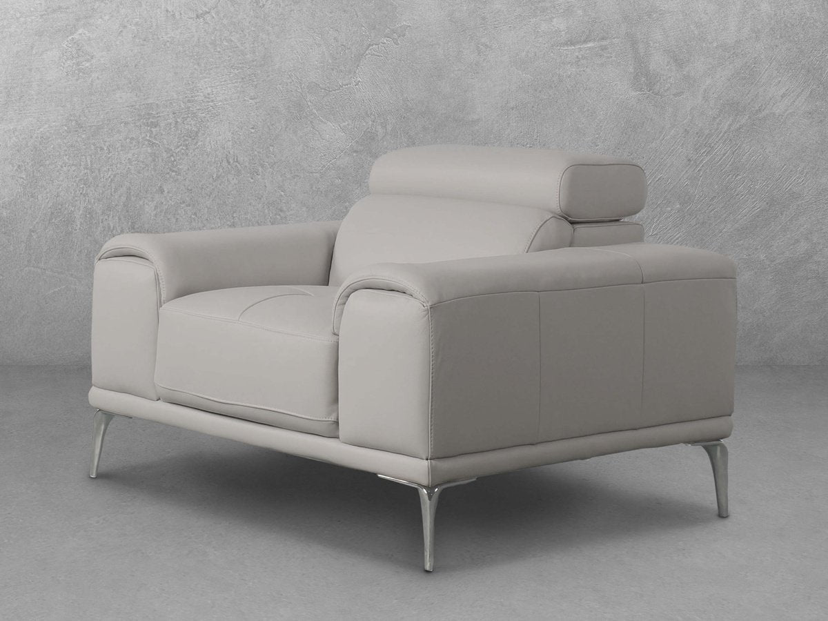 Quinton® Leather Chair - Gray
