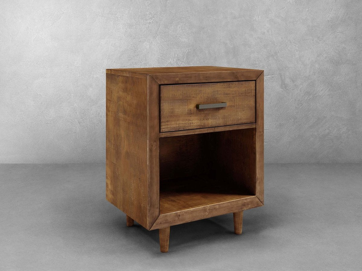 Retro Wood Nightstand