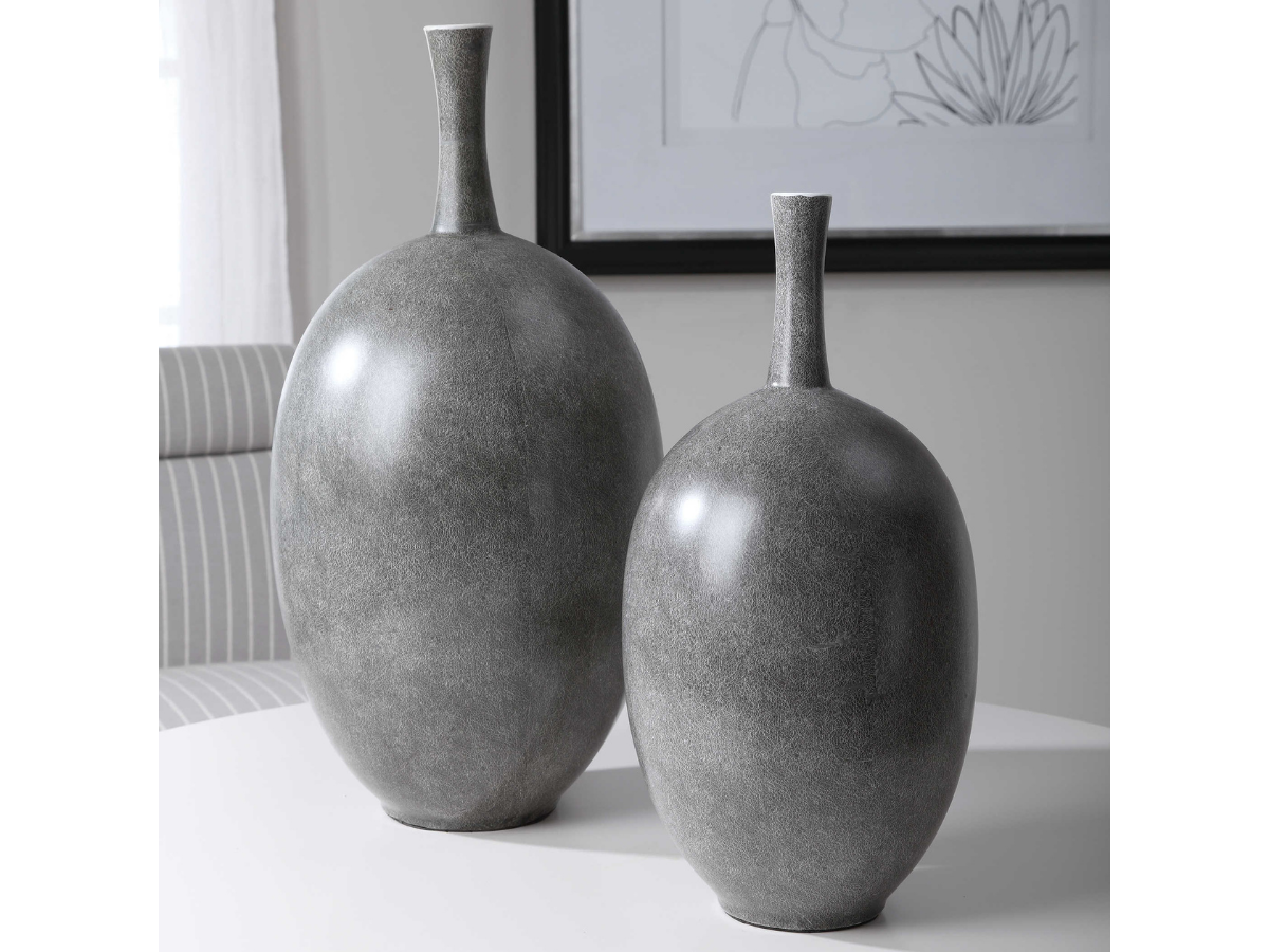 Abbyson Home Rowan Modern Vases, Set of 2