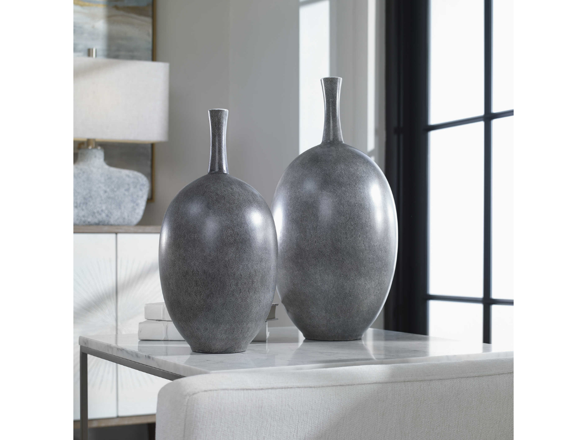 Abbyson Home Rowan Modern Vases, Set of 2