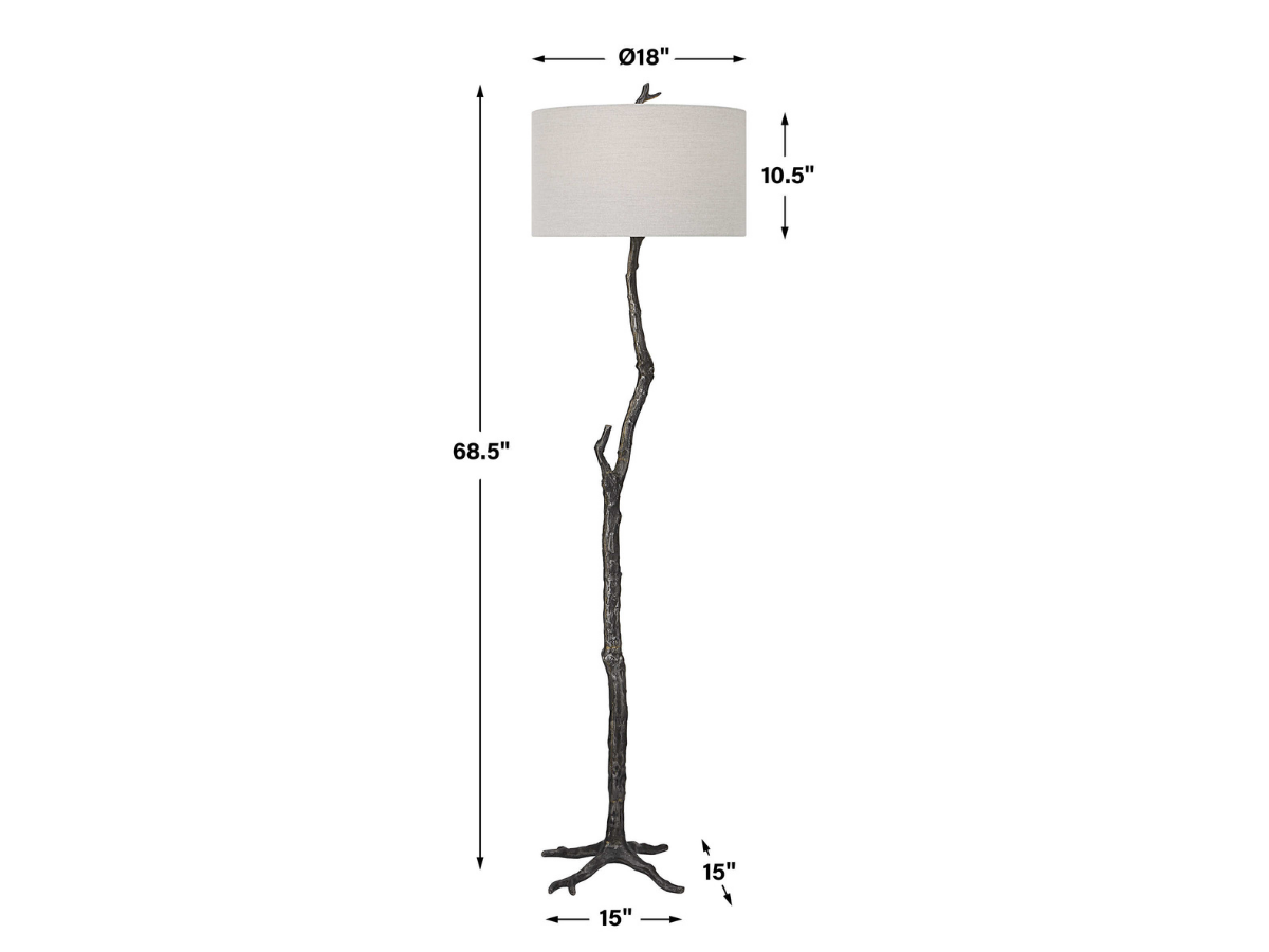 Abbyson Home Sabra Rustic Floor Lamp