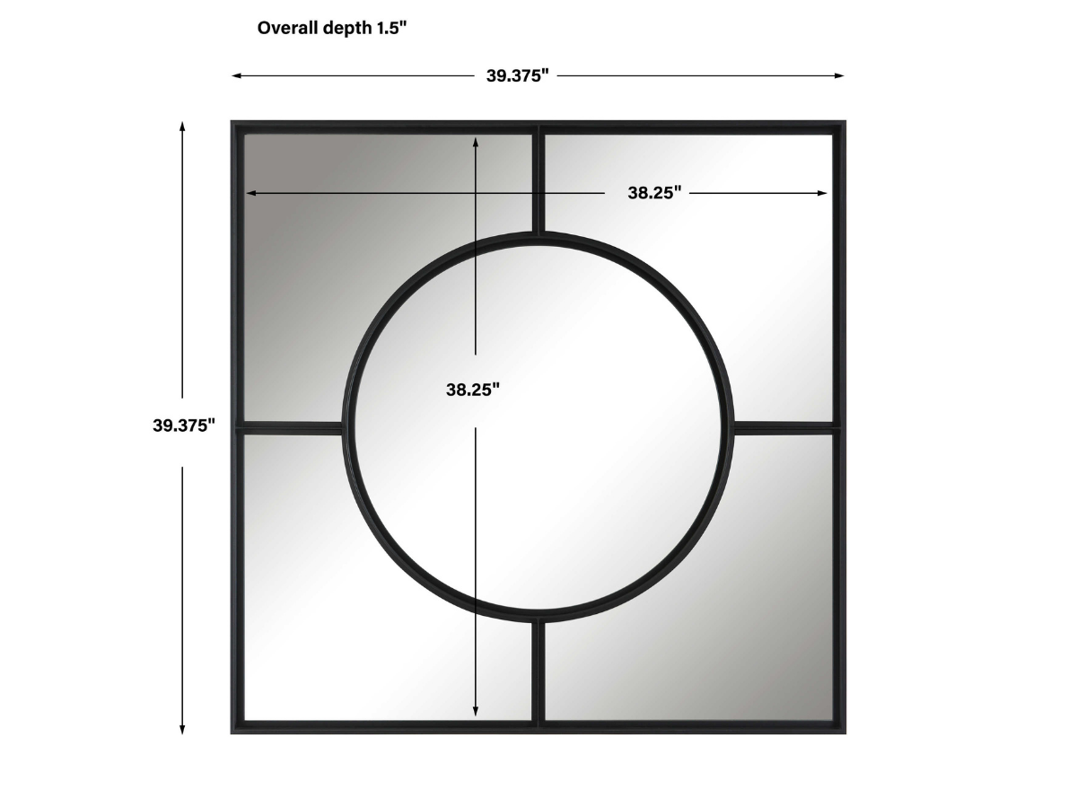 Abbyson Home Shoal Square Window Mirror