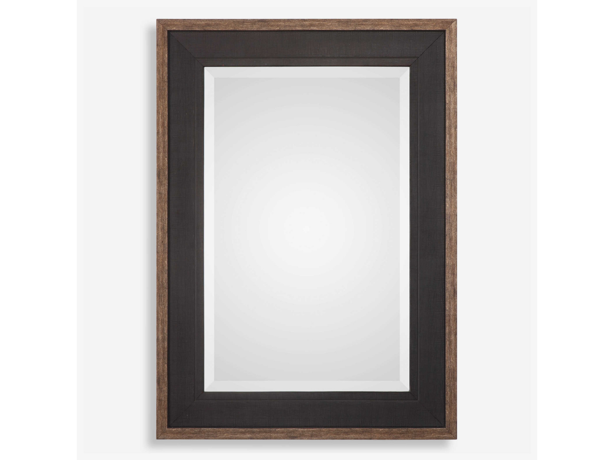Abbyson Home Suni Rustic Black Mirror