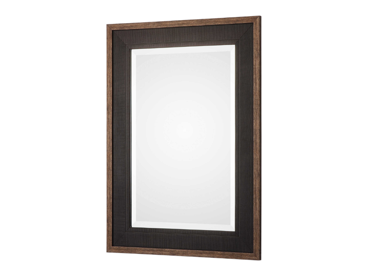 Abbyson Home Suni Rustic Black Mirror