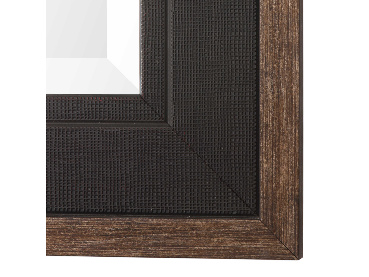 Abbyson Home Suni Rustic Black Mirror