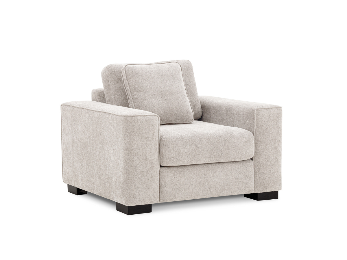 Tamora Fabric Chair - Light Gray
