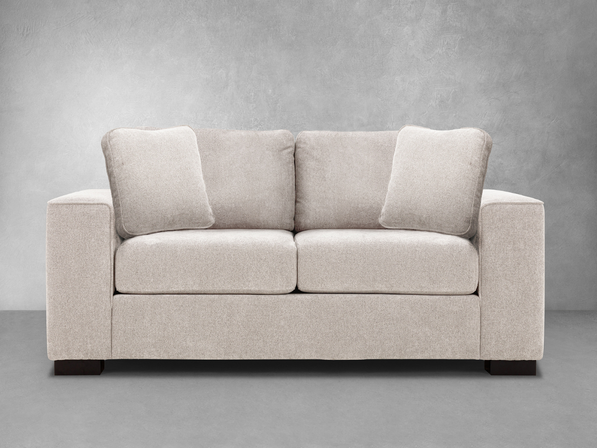 Tamora Fabric Loveseat - Light Gray