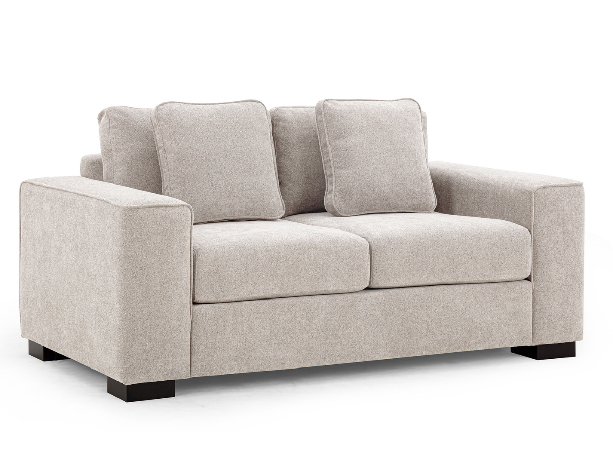 Tamora Fabric Loveseat - Light Gray