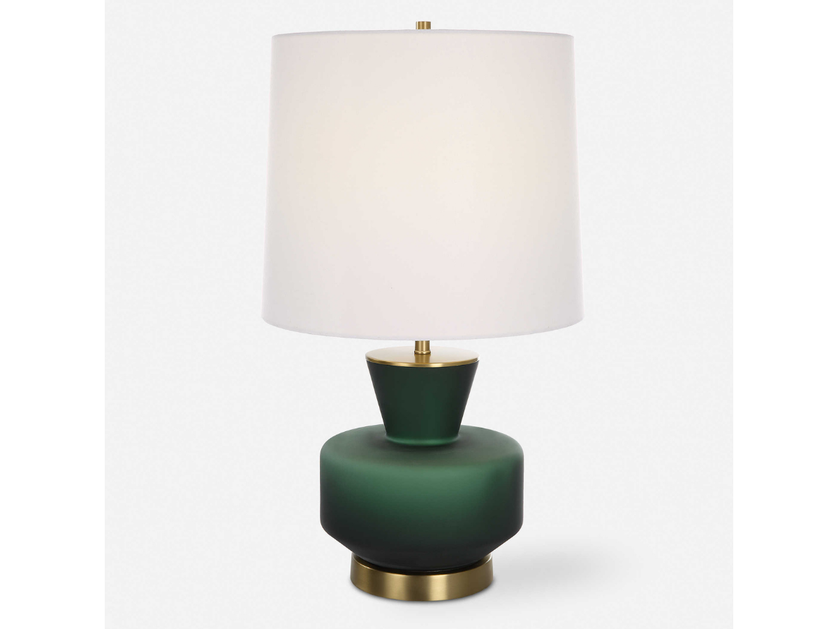 Abbyson Home Trever Dark Emerald Green Table Lamp