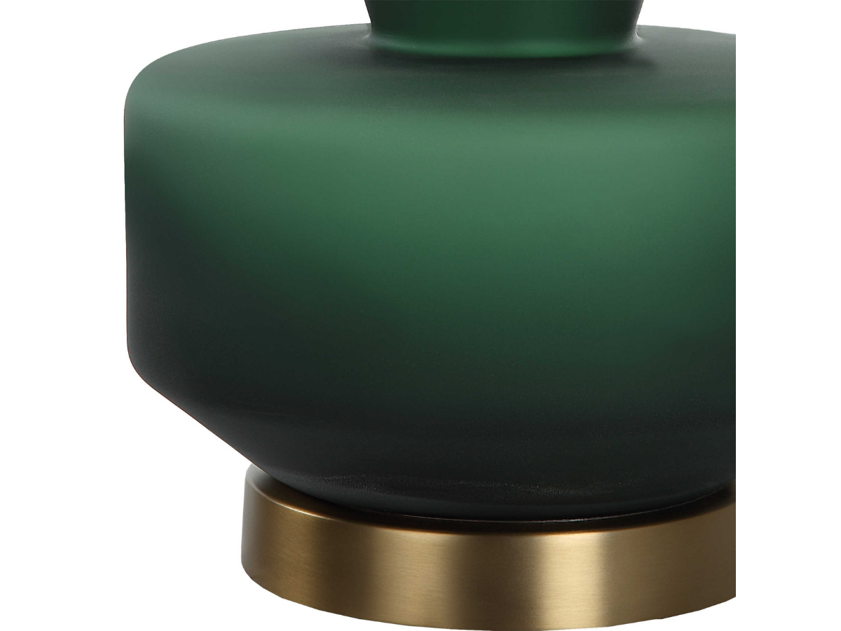 Abbyson Home Trever Dark Emerald Green Table Lamp