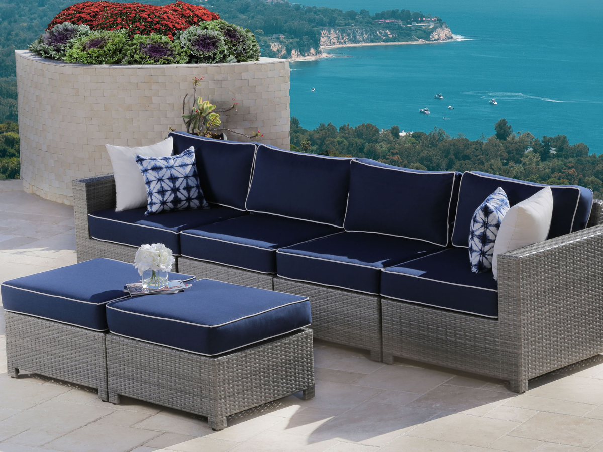 Monaco 6-pc Modular Sectional - Navy
