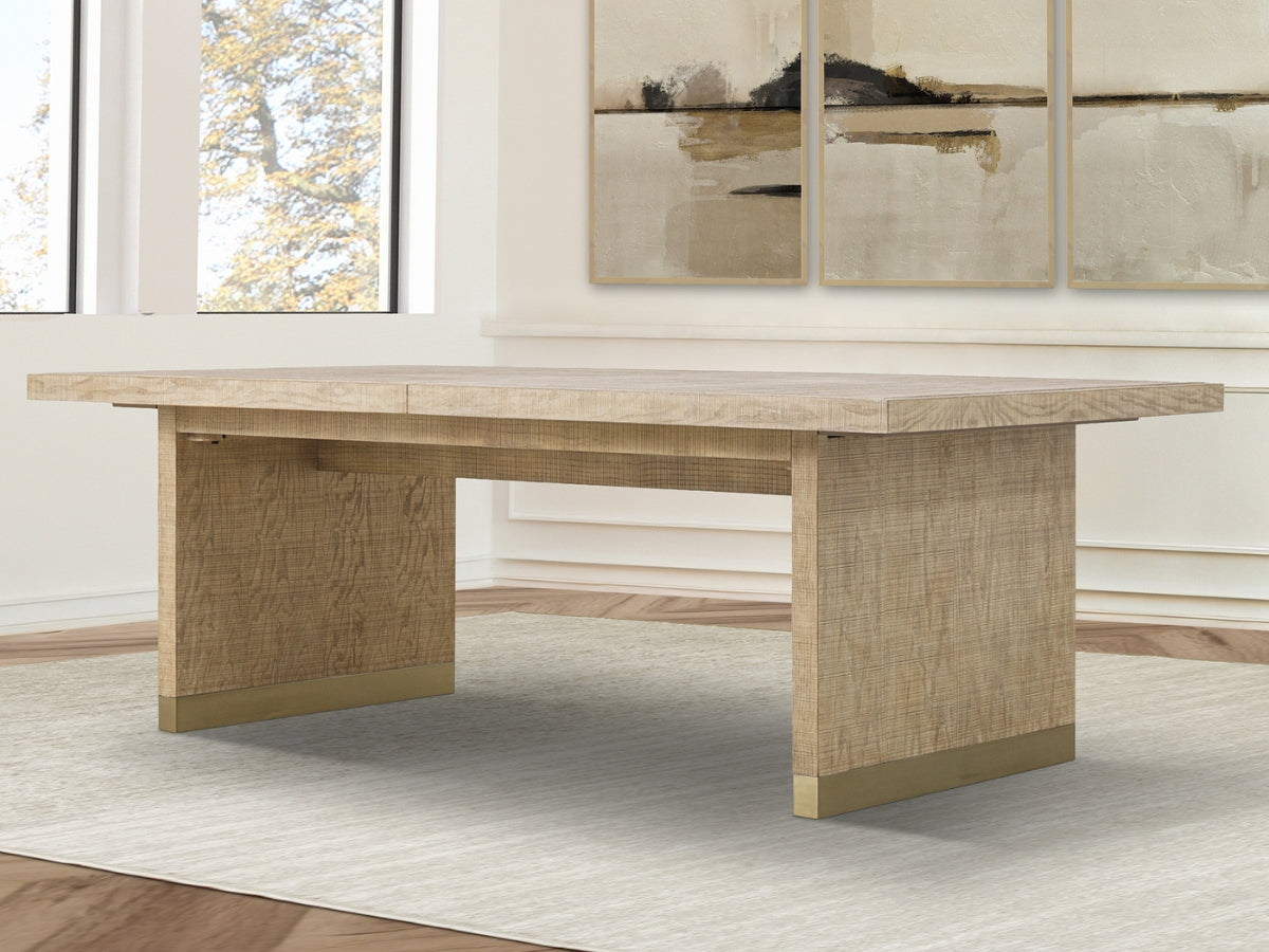 Bacara Modern Classic Wood Brushed Extendable Dining Table - Natural