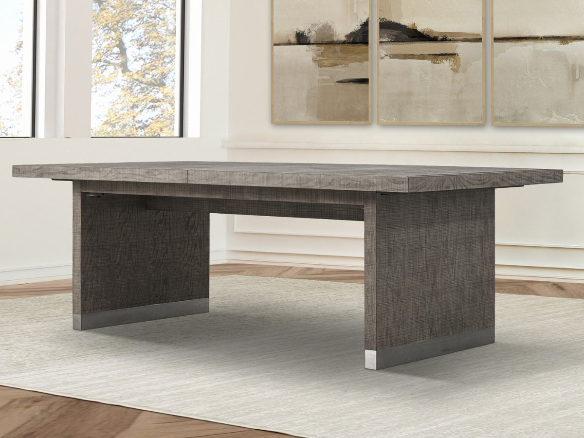 Bacara Modern Classic Wood Brushed Extendable Dining Table - Gray