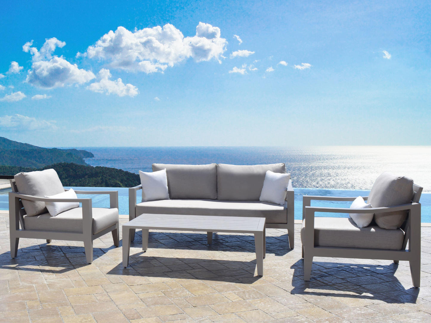 Hyland Hills 4-pc Outdoor Seating Set - Beige