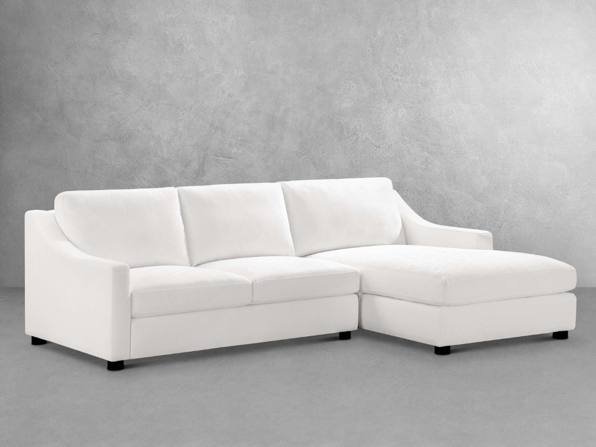 Larissa Sofa Chaise Sectional - White