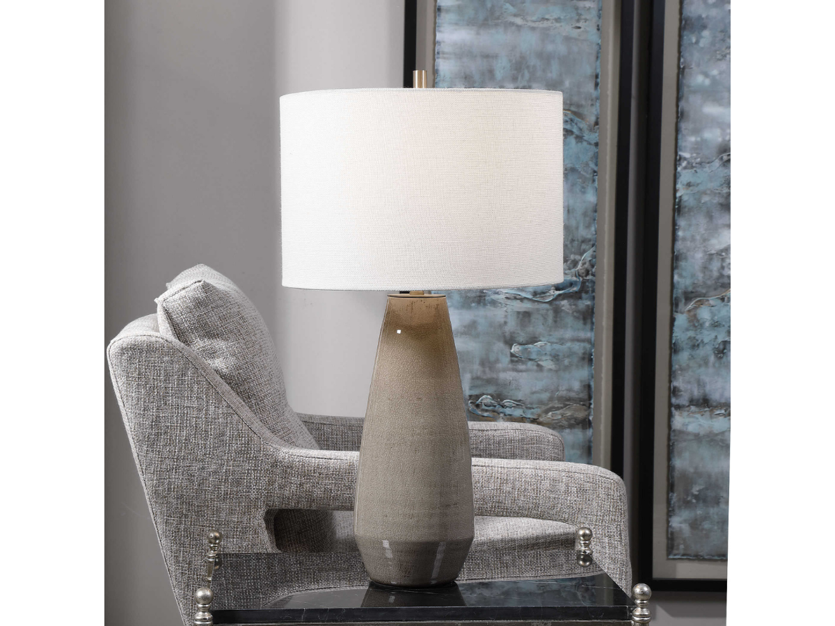 Abbyson Home Valencia Taupe-Gray Table Lamp