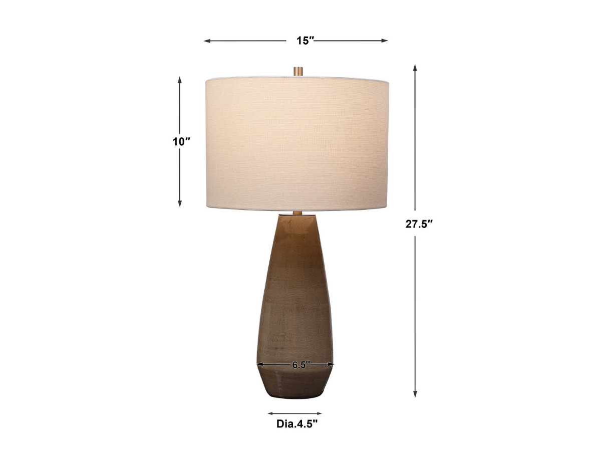 Abbyson Home Valencia Taupe-Gray Table Lamp