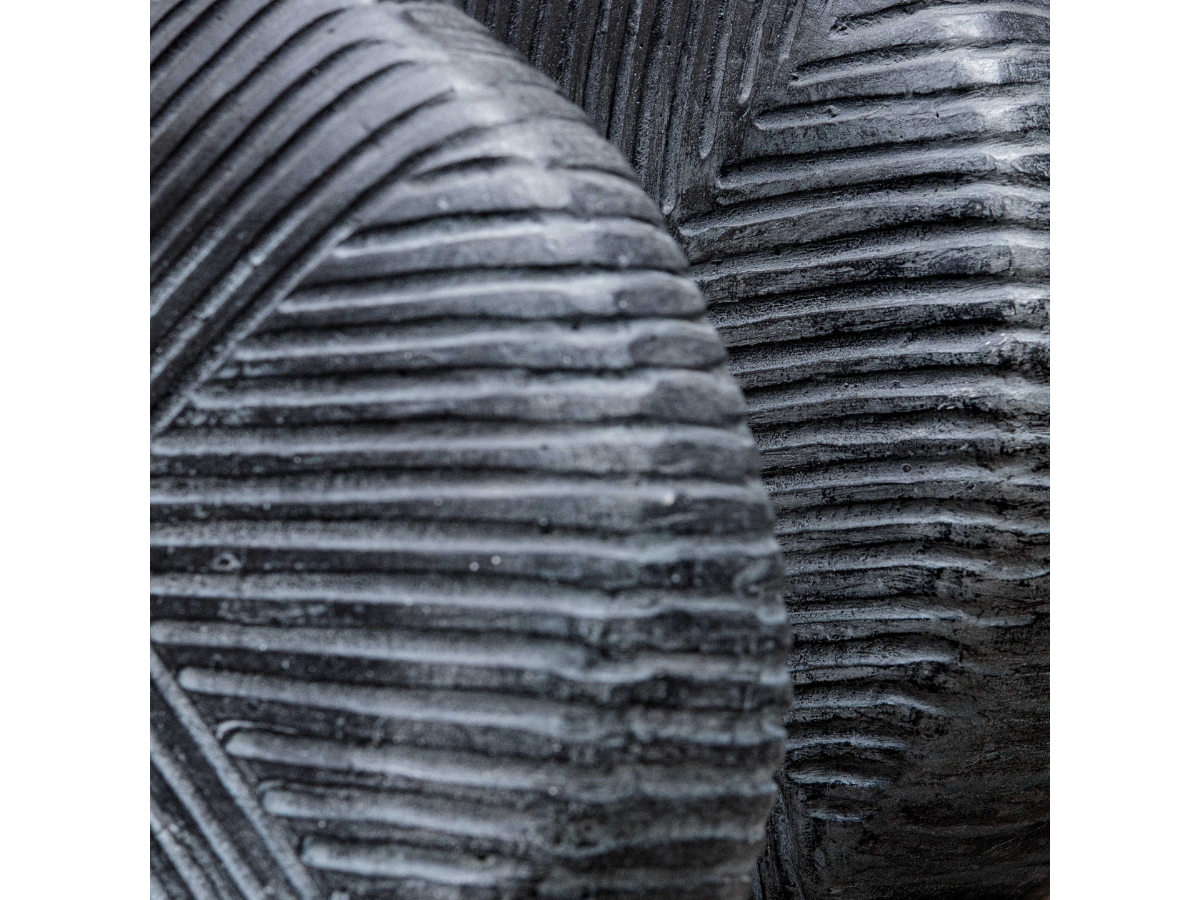 Abbyson Home Vie Aged Black Vases, Set of 2