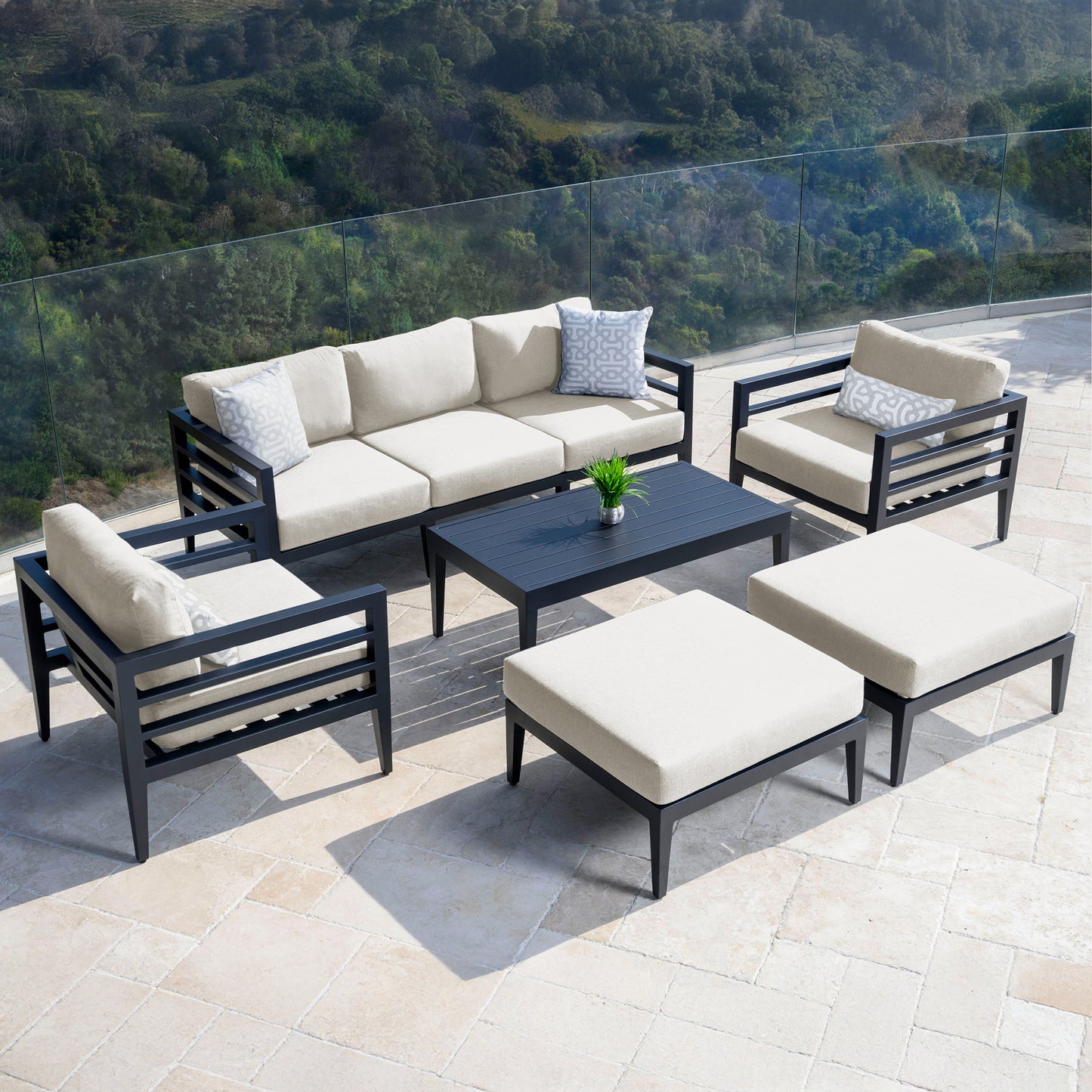 Belamar 6-pc Seating Set - White