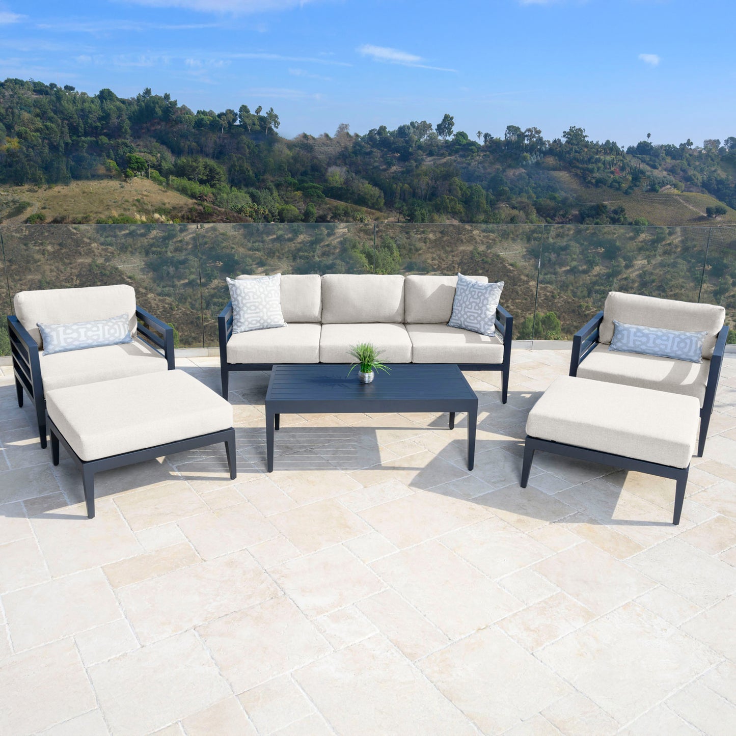 Belamar 6-pc Seating Set - White
