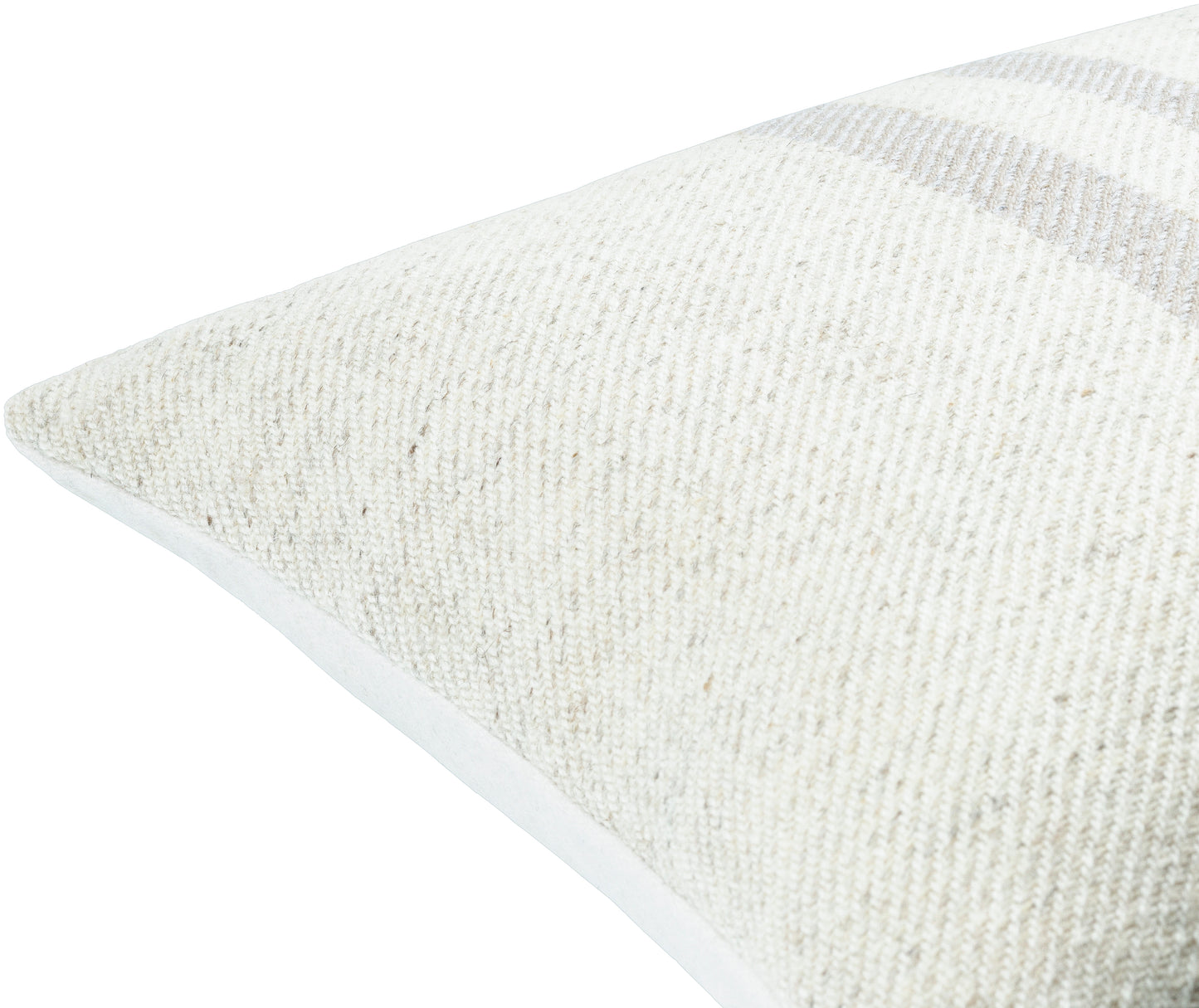Becki Owens Brett Gray Striped 18" x 18" Accent Pillow with Down Insert