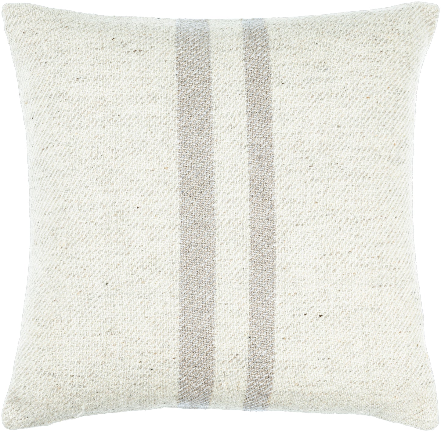 Becki Owens Brett Gray Striped 20" x 20" Accent Pillow with Down Insert