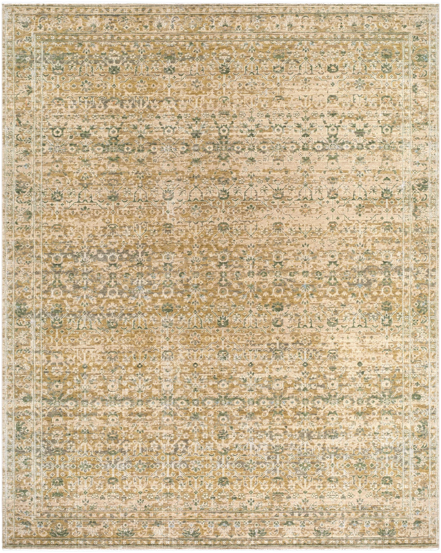Becki Owens Renaissance Handmade Rug, Olive & Coral