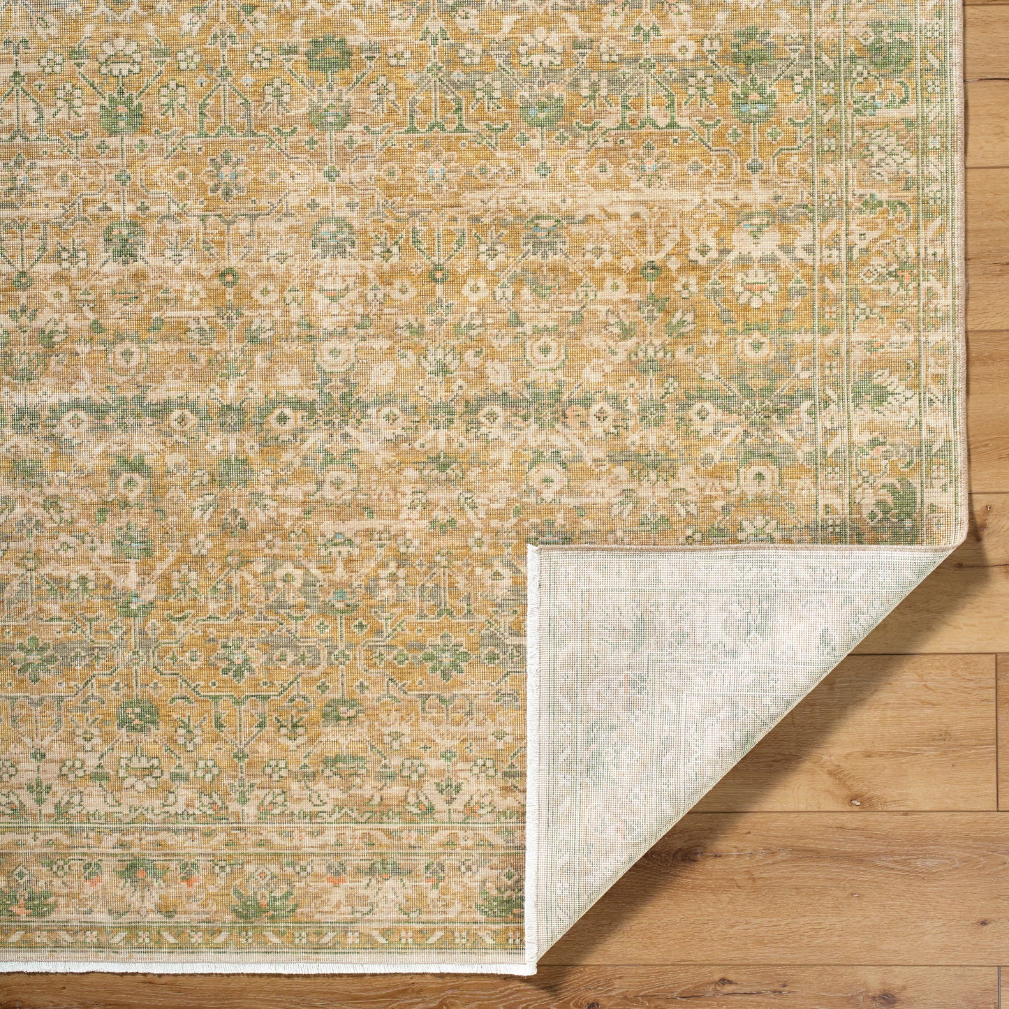 Becki Owens Renaissance Handmade Rug, Olive & Coral
