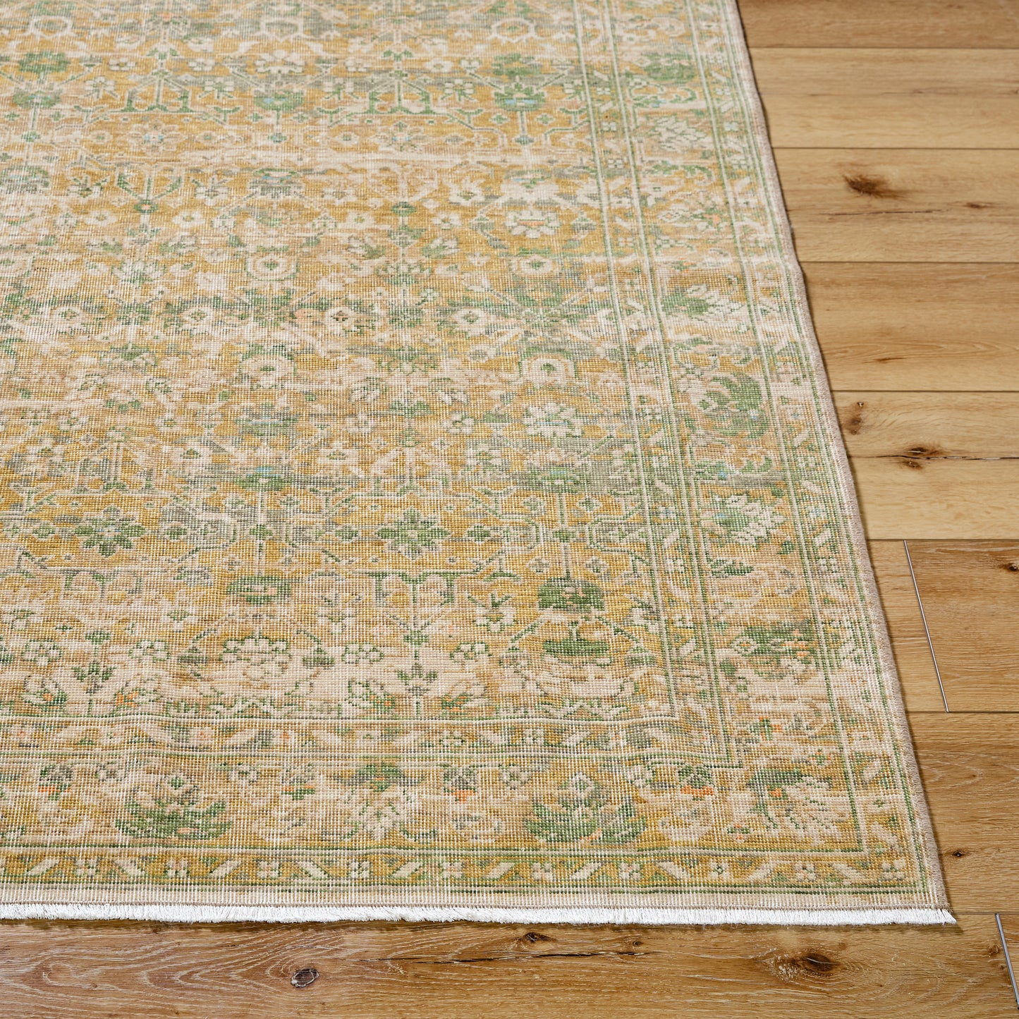 Becki Owens Renaissance Handmade Rug, Olive & Coral