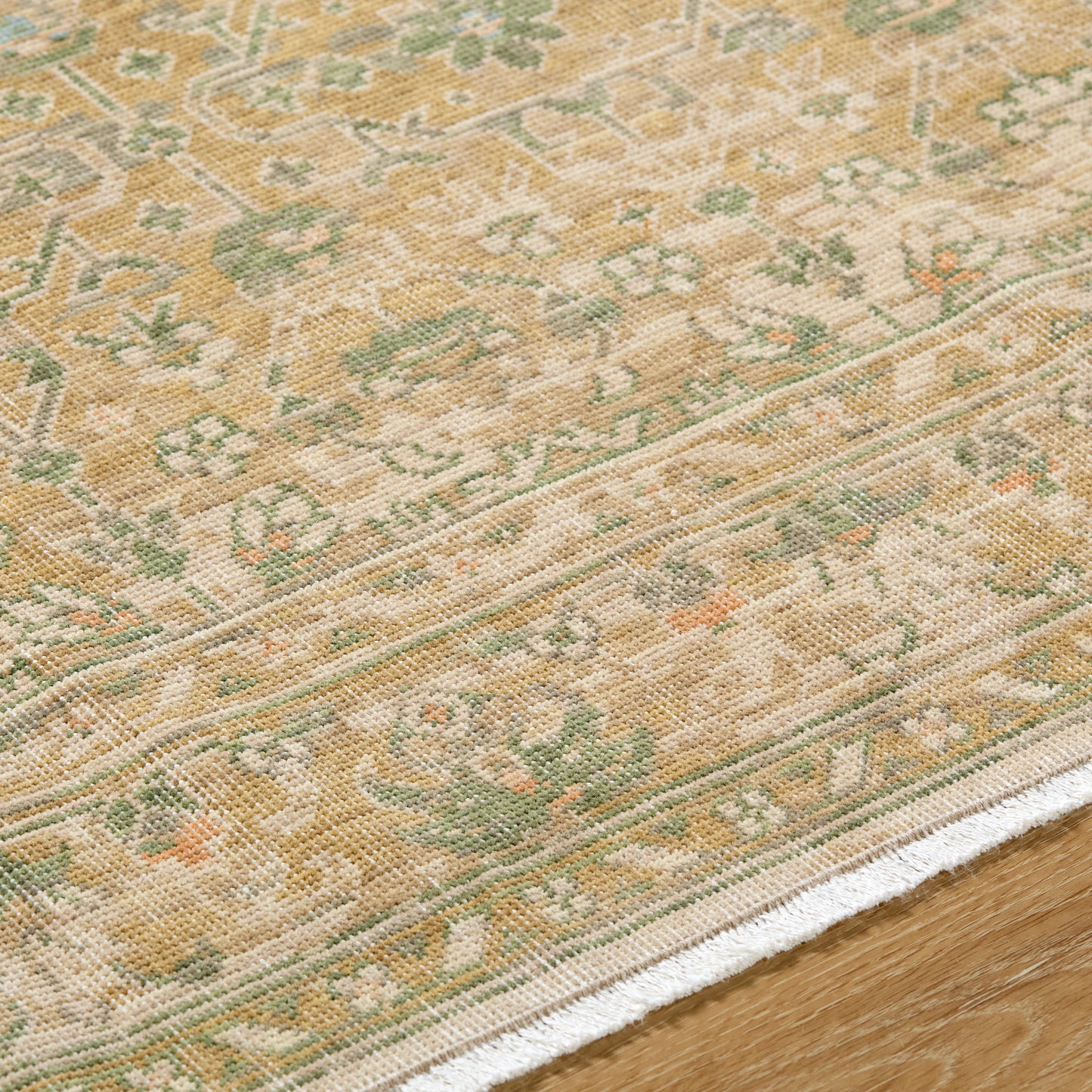 Becki Owens Renaissance Handmade Rug, Olive & Coral