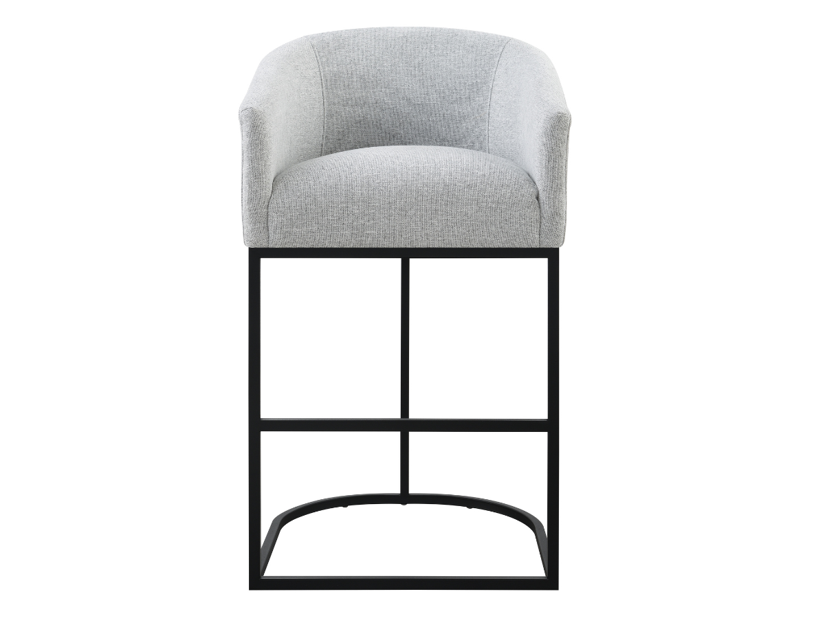 Jace Upholstered Bar Stool - Light Gray