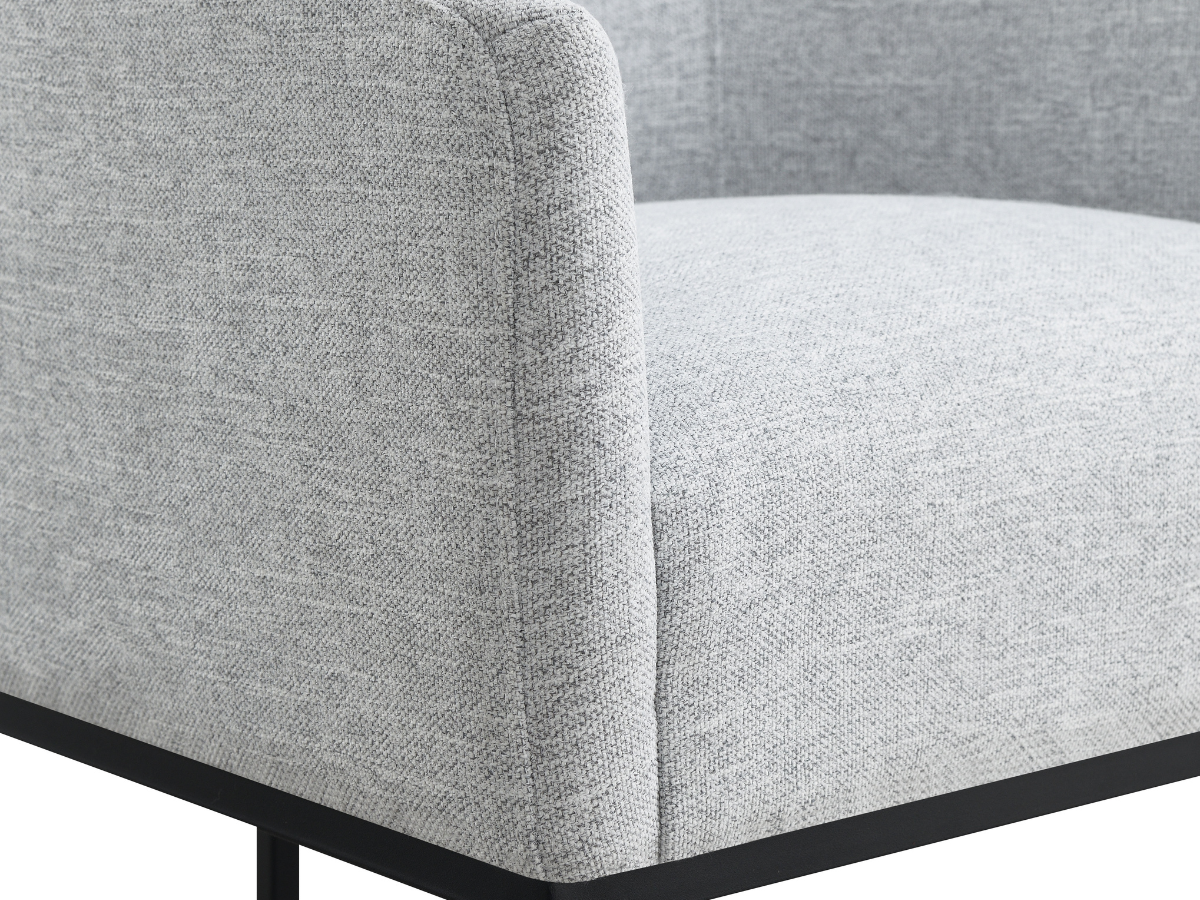Jace Upholstered Bar Stool - Light Gray