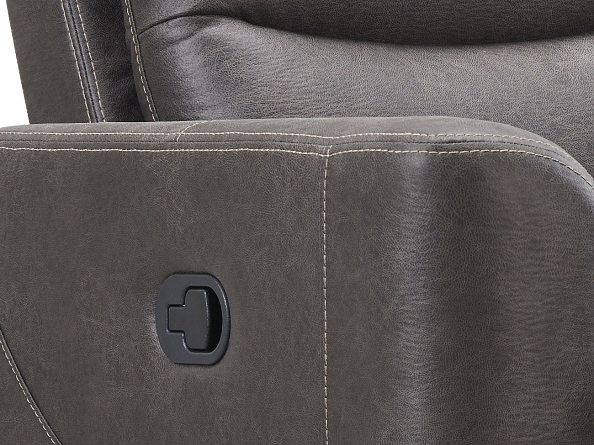Bentley Fabric Manual Reclining Sofa - Gray