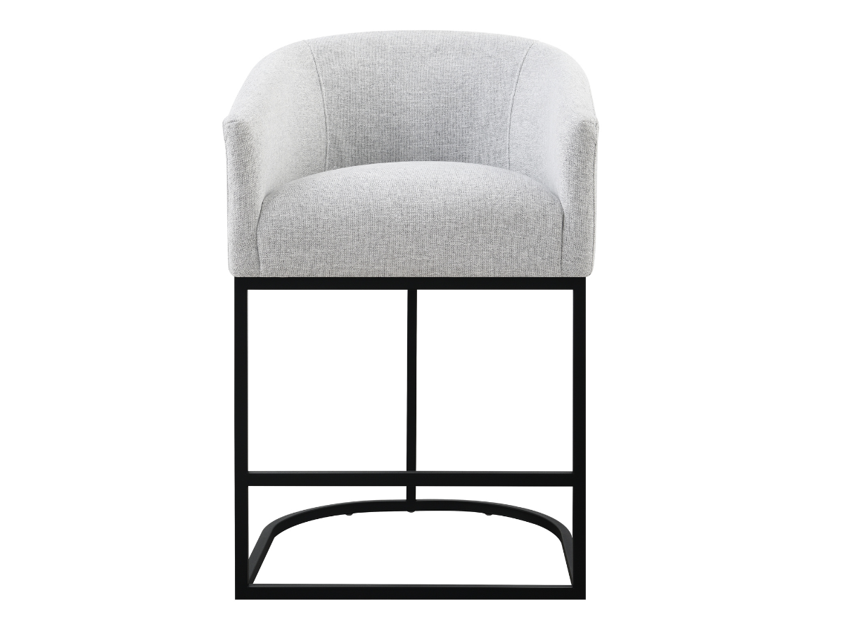 Jace Upholstered Counter Stool - Light Gray
