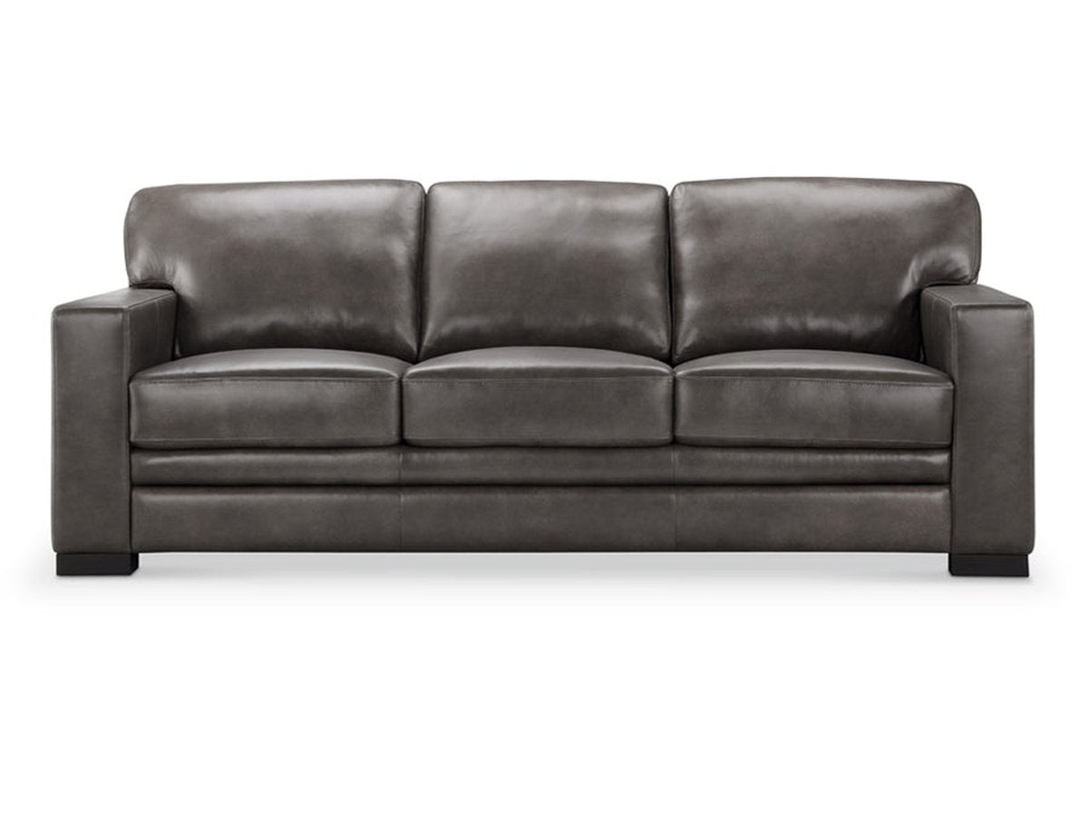 Astoria Leather Sofa - Gray