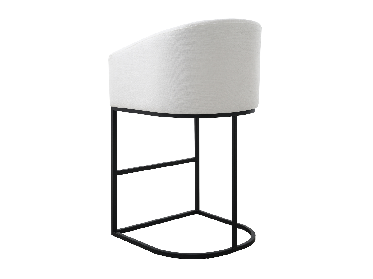 Jace Upholstered Bar Stool - White