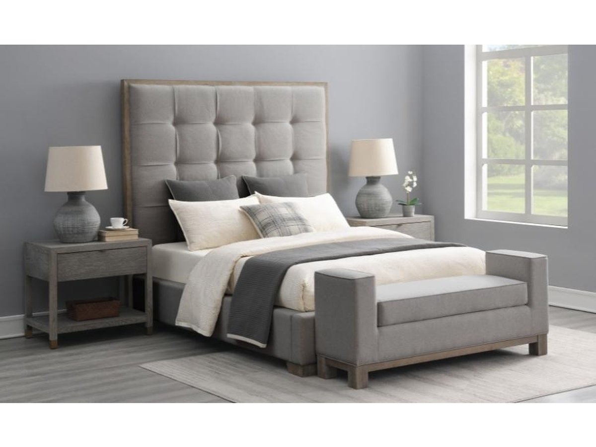 Eleanor Bench - Gray - Queen