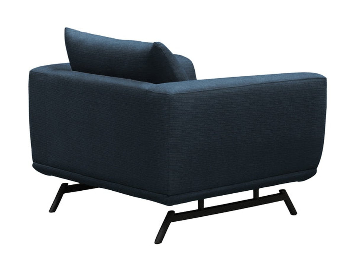 Delaney Fabric Chair - Navy Blue