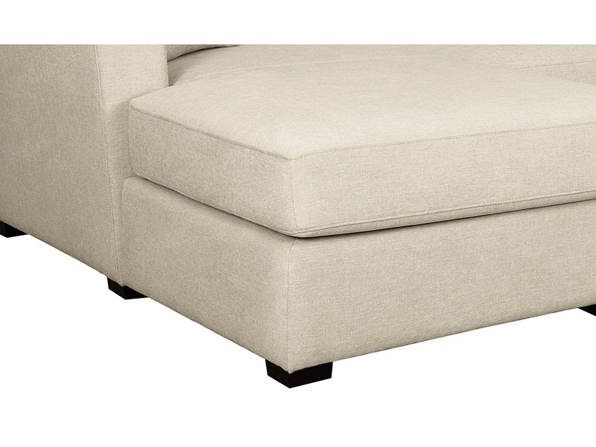 Elliot Fabric Cuddler Sectional - Beige