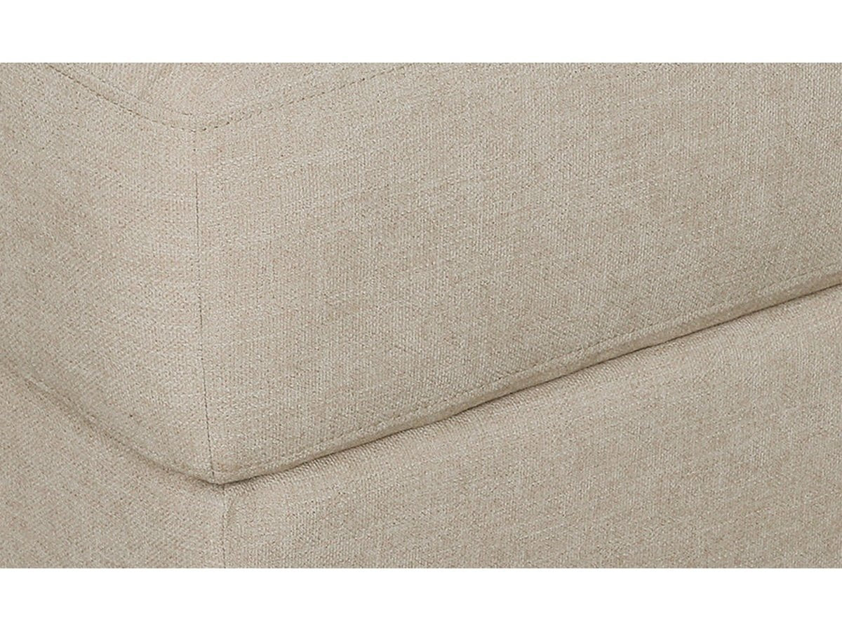 Elliot Fabric Ottoman - Beige