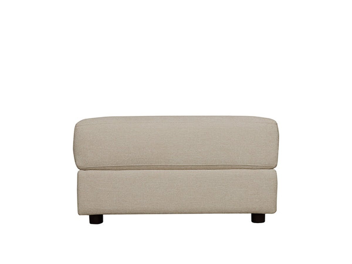 Elliot Fabric Ottoman - Beige