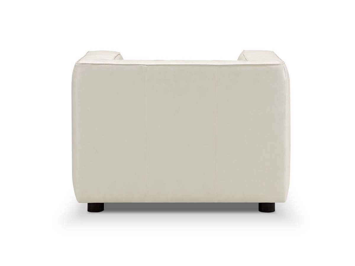 Brady Leather Chair - Ivory