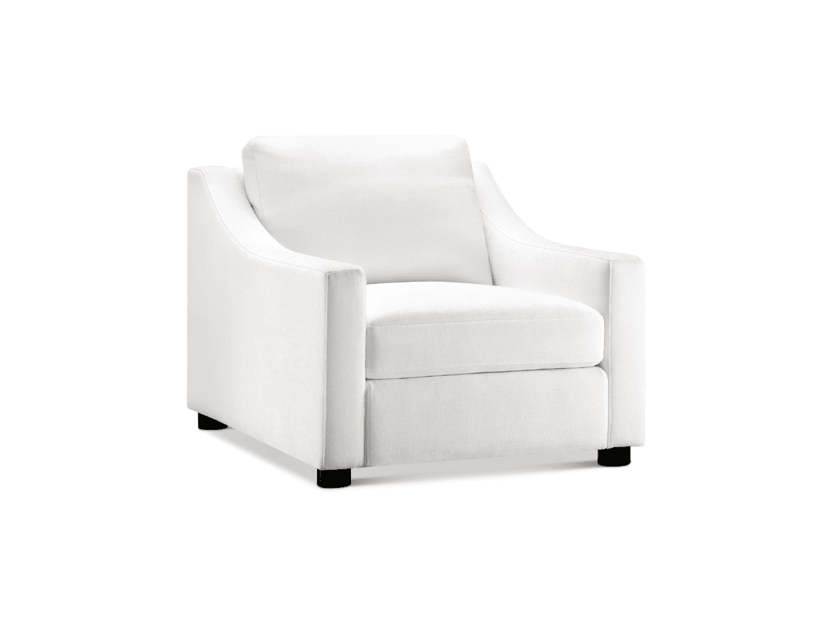 Larissa Fabric Chair - White
