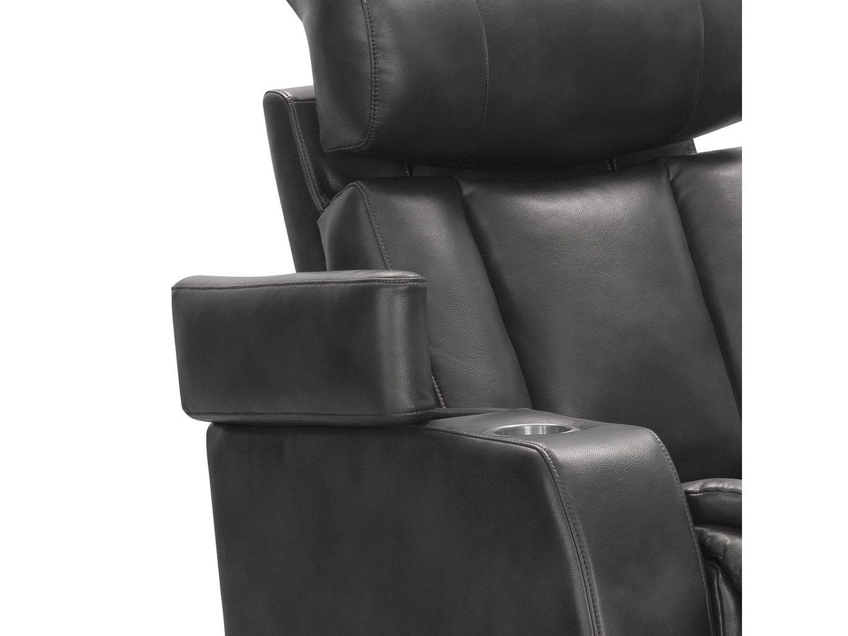 Zayne Power Reclining Leather Chair, Grey Default Title