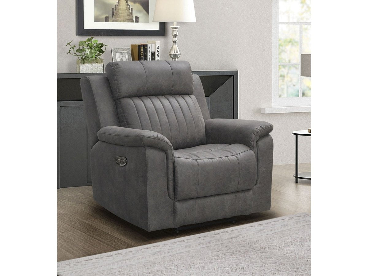 Garcelle Power Reclining Chair, Grey Default Title