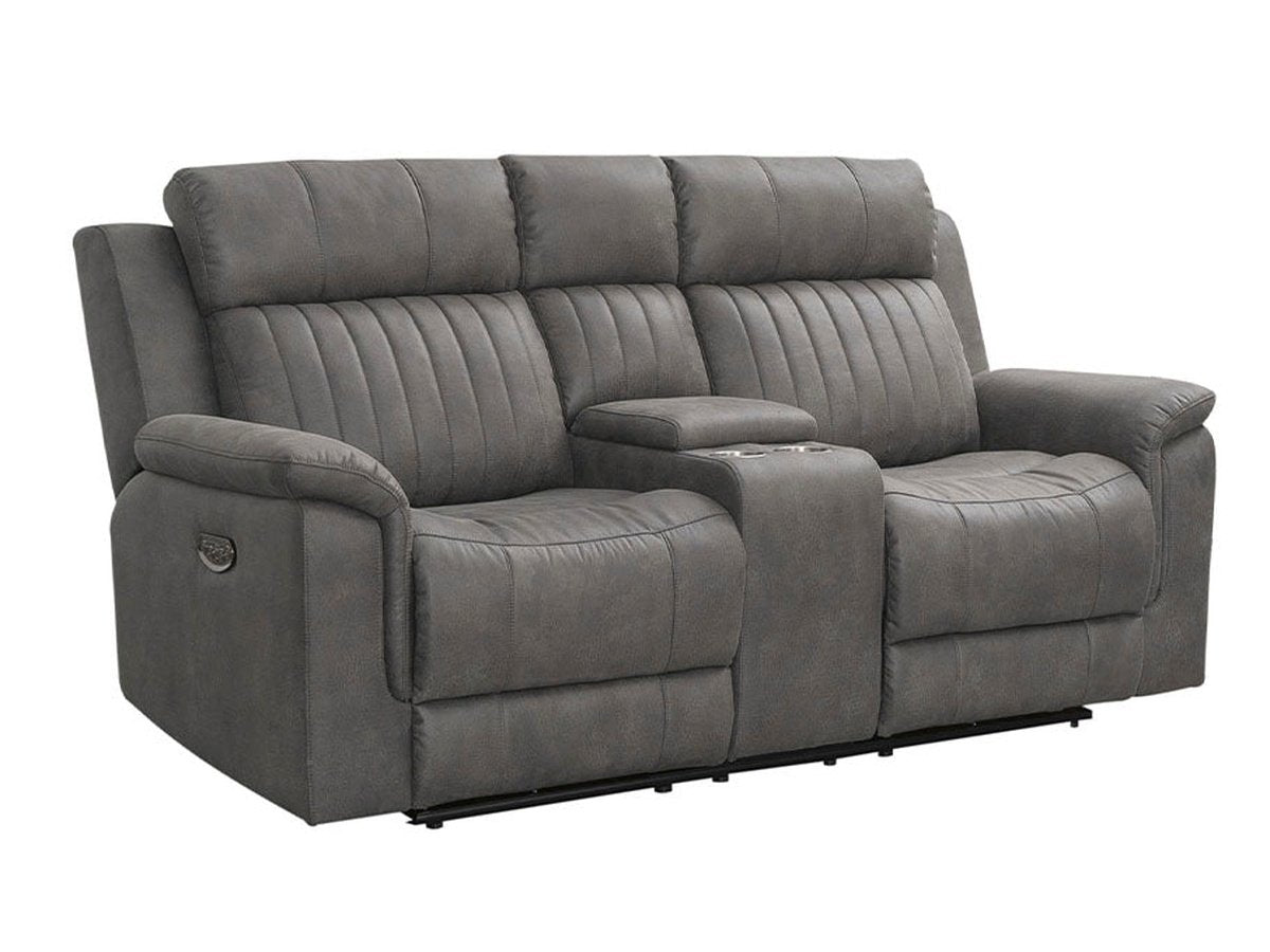 Garcelle Power Reclining Loveseat, Grey Default Title