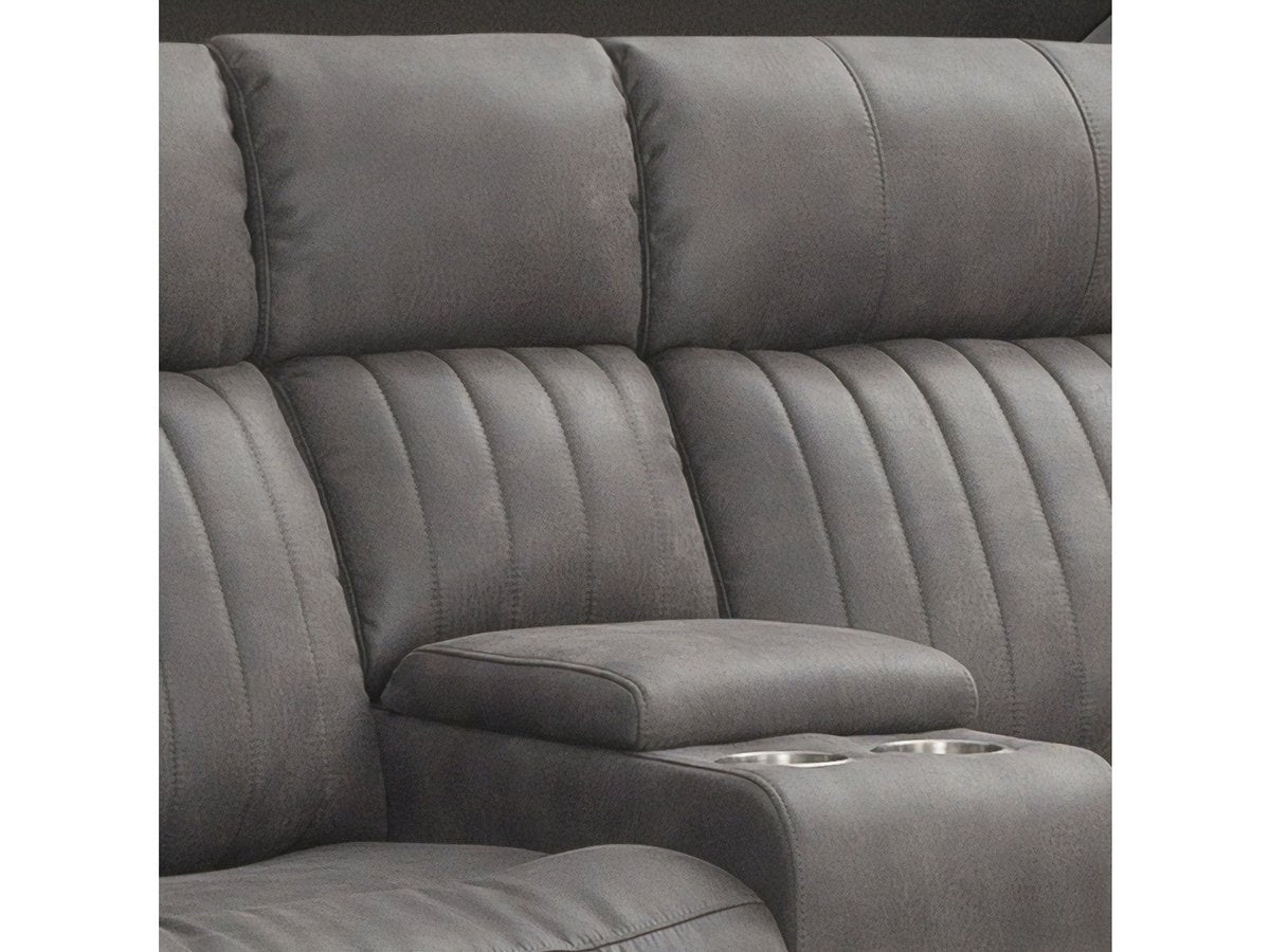 Garcelle Power Reclining Loveseat, Grey Default Title