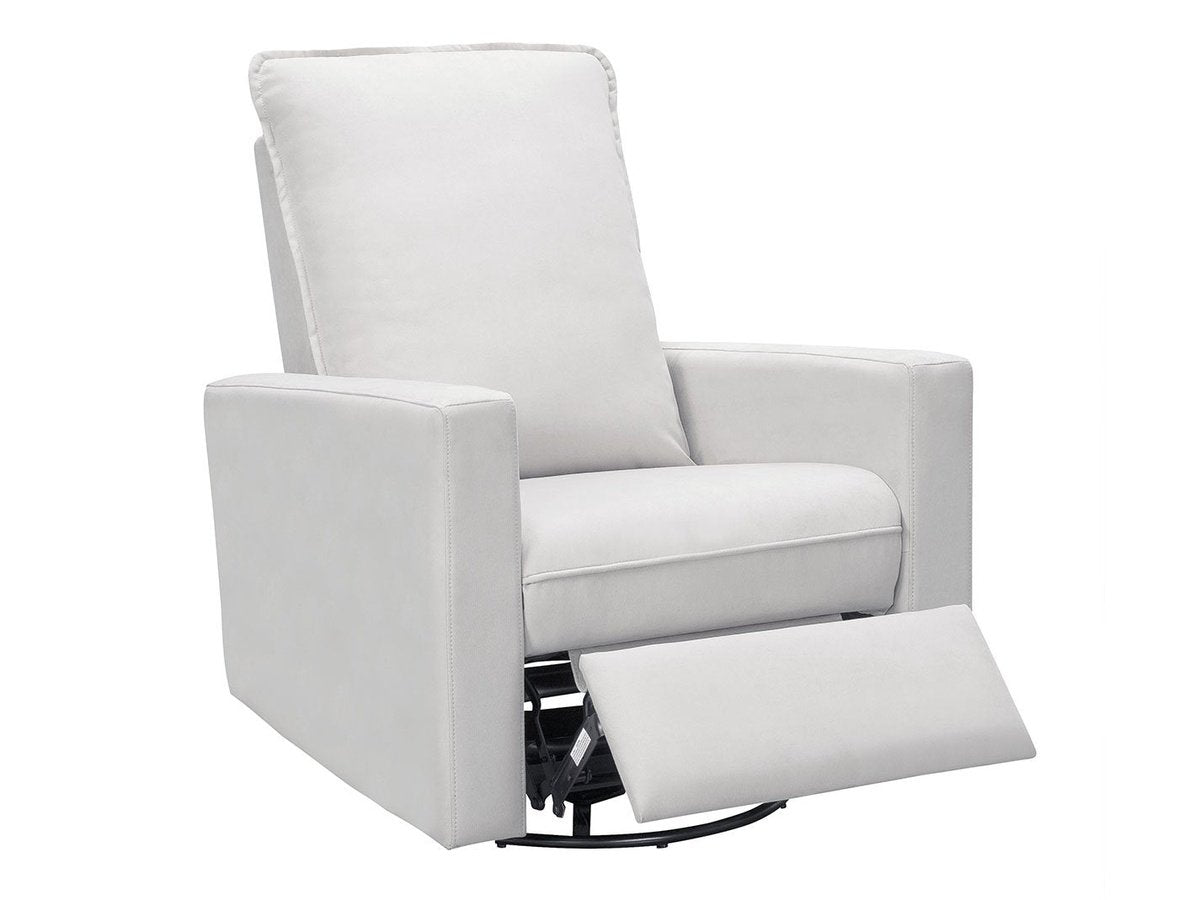Reagan Power Swivel Glider Recliner, White Default Title