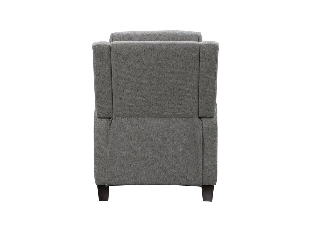 Calvin Fabric Push-Back Recliner, Grey Default Title